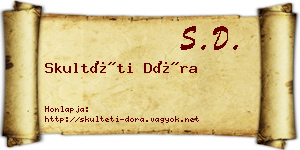 Skultéti Dóra névjegykártya